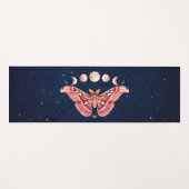 Tapis De Yoga Atlas Moth Night Sky Cosmos Moon Phase | Boho Art (Devant (Horizontal))