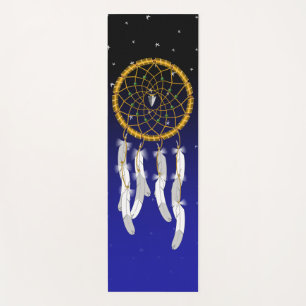 Tapis De Yoga Attrape-rêves--Tapis de yoga en turquoise verte