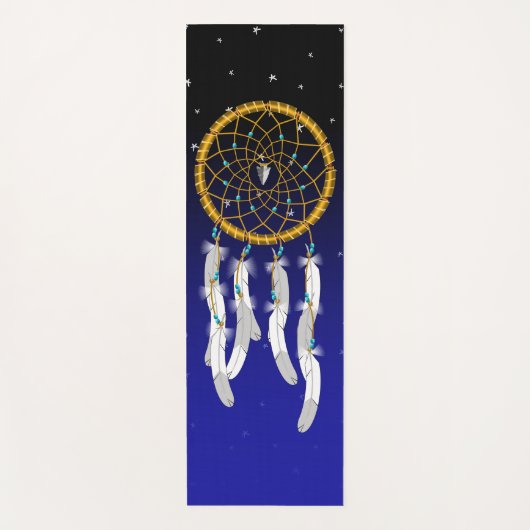 Tapis De Yoga Attrape-rêves--Turquoise (Devant)