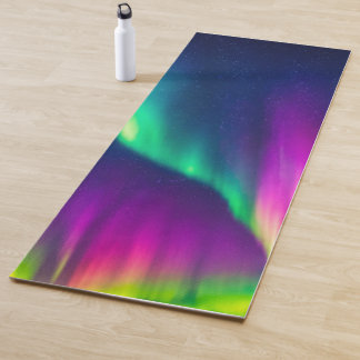 Tapis De Yoga Aurore Boréale Vibrante