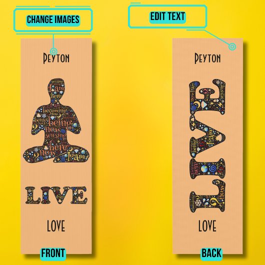 Tapis De Yoga Auto-soin Mindfulness Yoga Mat