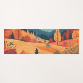 Tapis De Yoga Automne/Automne/feuille/coloré (Devant (Horizontal))