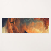 Tapis De Yoga Automne/Automne/Halloween/Peinture rustique (Devant (Horizontal))