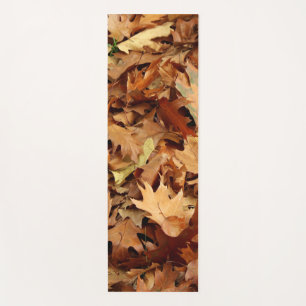 Tapis De Yoga automne, feuilles sèches