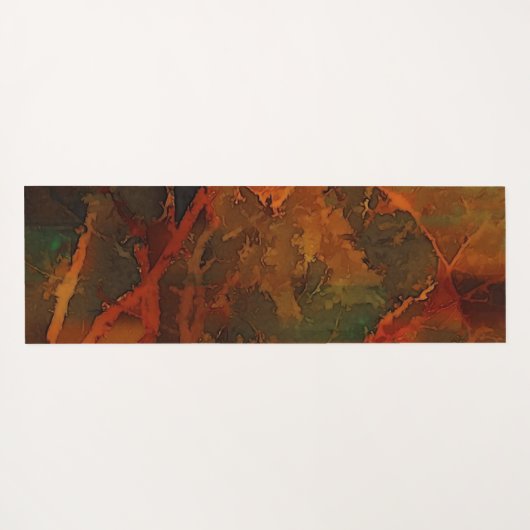 Tapis De Yoga Automne profond Terre riche automne Abstrait (Dos (Horizontal))