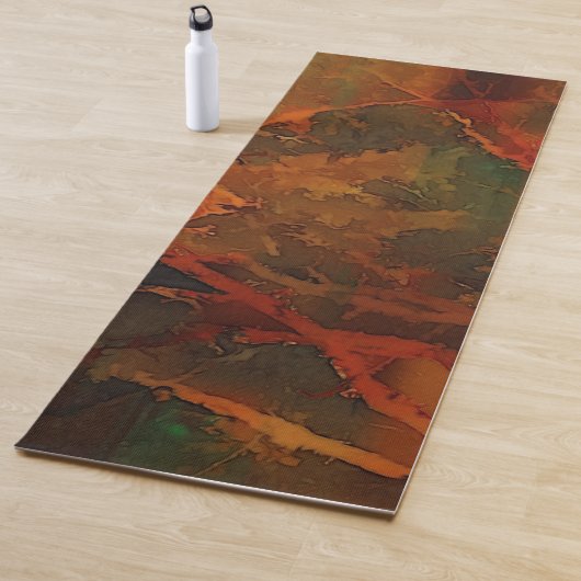 Tapis De Yoga Automne profond Terre riche automne Abstrait (En situation)