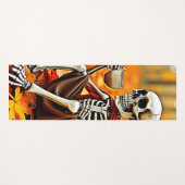 Tapis De Yoga Automne Skeleton Café Break Design (Devant (Horizontal))