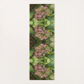 Tapis De Yoga Autumn Hydrangea Bloom avec Golden Hosta Feuilles (Dos)