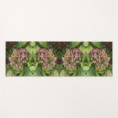Tapis De Yoga Autumn Hydrangea Bloom avec Golden Hosta Feuilles (Devant (Horizontal))