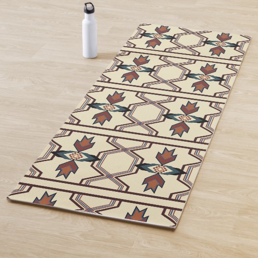 Tapis de yoga avec impression autochtone 1 (En situation)