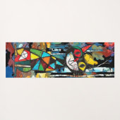 Tapis De Yoga Avoir Une Journée Abstraite Kinda (Dos (Horizontal))