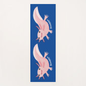 Tapis De Yoga axolotl rose pâle (Devant)