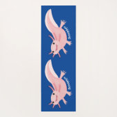 Tapis De Yoga axolotl rose pâle (Dos)