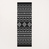 Tapis De Yoga Aztec blanc gris noir Motifs mélangés Motif (Dos)