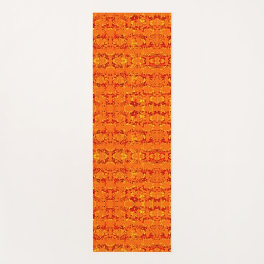 Tapis De Yoga Aztek Orange (Devant)