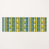 Tapis De Yoga aztèque jaune (Devant (Horizontal))