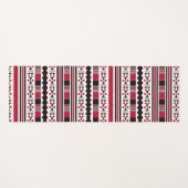 Tapis De Yoga aztèque rouge (Devant (Horizontal))