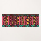 Tapis De Yoga aztèque rouge (Devant (Horizontal))