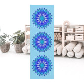 Tapis De Yoga Azure Flower Mandala Yoga Mat