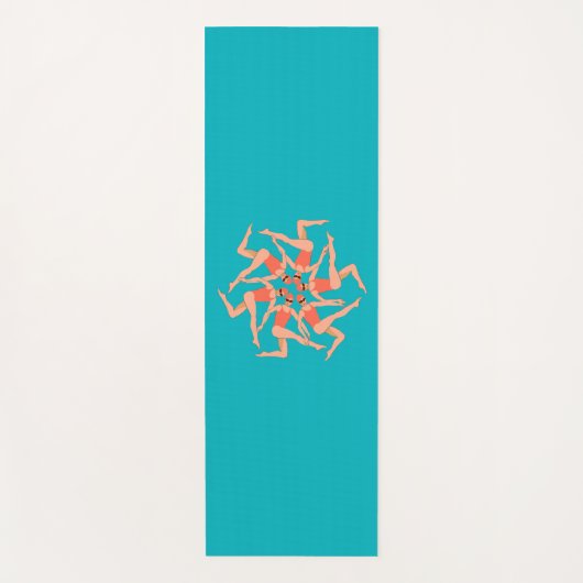 Tapis De Yoga Baigneurs - Chorégraphie de natation synchronisée (Devant)