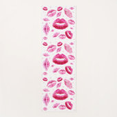 Tapis De Yoga Baisers partout (blanc) (Devant)