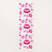 Tapis De Yoga Baisers partout (blanc) (Dos)