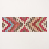 Tapis De Yoga Baklava Chevron Star II // 18e siècle Authentique (Dos (Horizontal))