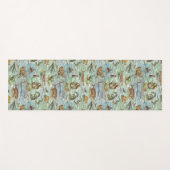 Tapis De Yoga Baladez les vagues avec les vilains monstres de la (Devant (Horizontal))