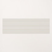 Tapis De Yoga Bande de cueillette beige et blanche (Dos (Horizontal))