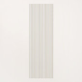 Tapis De Yoga Bande de cueillette beige et blanche (Dos)