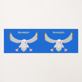 Tapis De Yoga Bande dessinée de l'oiseau mûre albatros (Dos (Horizontal))