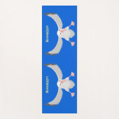 Tapis De Yoga Bande dessinée de l'oiseau mûre albatros (Devant)