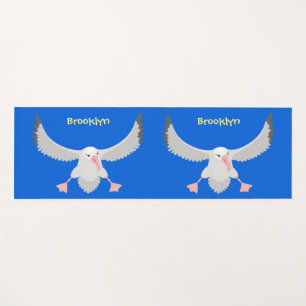Tapis De Yoga Bande dessinée de l'oiseau mûre albatros