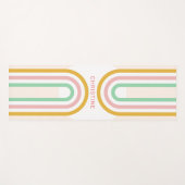 Tapis De Yoga Bandes Arc Arc Arc Rétro Minimales (Devant (Horizontal))