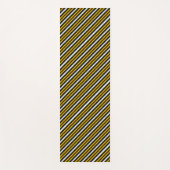 Tapis De Yoga Bandes arc-en-ciel blanc jaune (Devant)