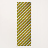 Tapis De Yoga Bandes arc-en-ciel blanc jaune (Dos)