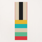 Tapis De Yoga Bandes de bandes multicolores (Devant)