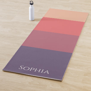 Tapis De Yoga Bandes de couleur automne -