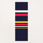 Tapis De Yoga Bandes de couleurs plates (Devant)