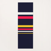 Tapis De Yoga Bandes de couleurs plates (Dos)