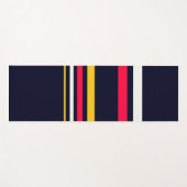 Tapis De Yoga Bandes de couleurs plates (Devant (Horizontal))