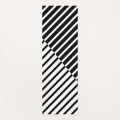 Tapis De Yoga Bandes de croisement noires (Devant)