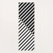 Tapis De Yoga Bandes de croisement noires (Dos)