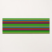 Tapis De Yoga Bandes de néon (Dos (Horizontal))