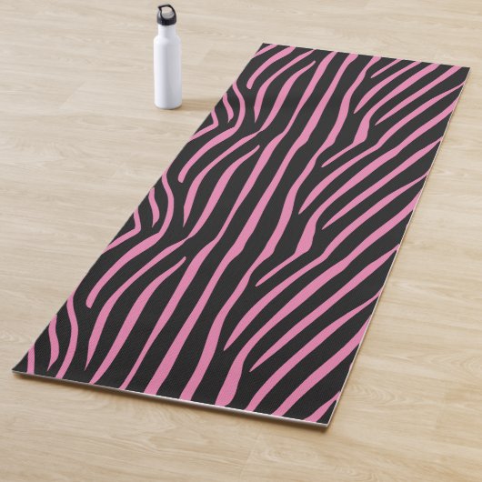 Tapis De Yoga Bandes de zèbre rose (En situation)