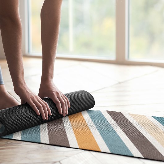 Tapis De Yoga bandes diagonales