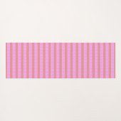Tapis De Yoga Bandes géométriques roses (Dos (Horizontal))