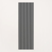 Tapis De Yoga Bandes noires et blanches (Devant)