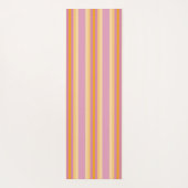 Tapis De Yoga Bandes orange rose B (Dos)