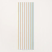 Tapis De Yoga Bandes pastel bleues, blanches et bleues (Devant)